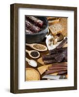 Biltong, Dried and Salted Meat from South Africa, Africa-Tondini Nico-Framed Photographic Print