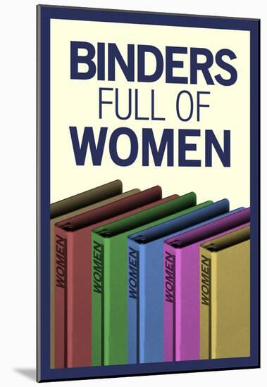 Binders Full of Women-null-Mounted Poster