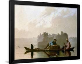 Bingham: Fur Traders, 1845-George Caleb Bingham-Framed Giclee Print