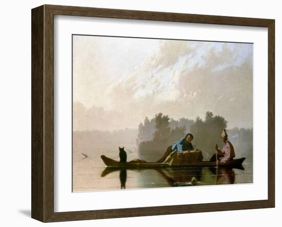 Bingham: Fur Traders, 1845-George Caleb Bingham-Framed Giclee Print