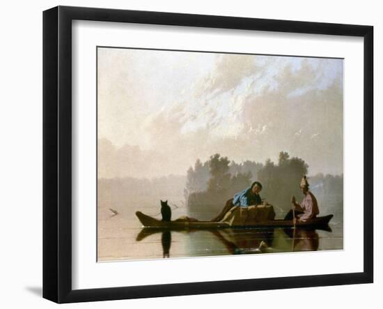 Bingham: Fur Traders, 1845-George Caleb Bingham-Framed Giclee Print