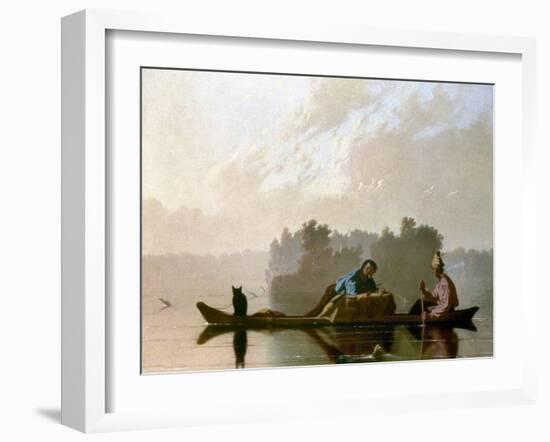 Bingham: Fur Traders, 1845-George Caleb Bingham-Framed Giclee Print