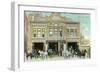 Binghamton, New York - Central Fire Station Exterior View-Lantern Press-Framed Art Print