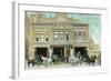 Binghamton, New York - Central Fire Station Exterior View-Lantern Press-Framed Art Print