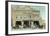 Binghamton, New York - Central Fire Station Exterior View-Lantern Press-Framed Art Print