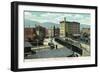 Binghamton, New York - Delaware, Lackawanna, and Western Rail Depot-Lantern Press-Framed Art Print