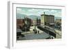 Binghamton, New York - Delaware, Lackawanna, and Western Rail Depot-Lantern Press-Framed Art Print