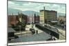 Binghamton, New York - Delaware, Lackawanna, and Western Rail Depot-Lantern Press-Mounted Art Print