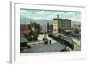 Binghamton, New York - Delaware, Lackawanna, and Western Rail Depot-Lantern Press-Framed Art Print