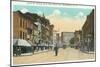 Binghamton, New York - Eastern View of Court Street from Water Street-Lantern Press-Mounted Art Print