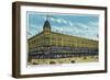 Binghamton, New York, Exterior View of the Fowler, Dick, and Walker Department Store-Lantern Press-Framed Art Print