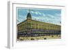 Binghamton, New York, Exterior View of the Fowler, Dick, and Walker Department Store-Lantern Press-Framed Art Print