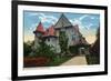 Binghamton, New York, Exterior View of the Kilmer Residence on Riverside Drive-Lantern Press-Framed Premium Giclee Print