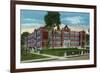 Binghamton, New York, Exterior View of the New High School-Lantern Press-Framed Premium Giclee Print