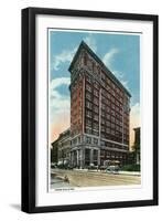 Binghamton, New York, Exterior View of the Press Building-Lantern Press-Framed Art Print