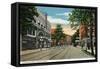 Binghamton, New York, Northern View down Chenango Street-Lantern Press-Framed Stretched Canvas