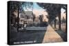 Binghamton, New York - Residential Scene on Riverside Drive-Lantern Press-Stretched Canvas