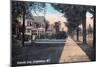 Binghamton, New York - Residential Scene on Riverside Drive-Lantern Press-Mounted Art Print