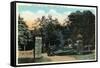 Binghamton, New York - Ross Park Entrance View-Lantern Press-Framed Stretched Canvas