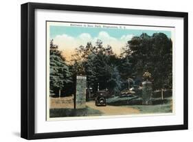 Binghamton, New York - Ross Park Entrance View-Lantern Press-Framed Art Print