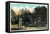 Binghamton, New York - Ross Park Entrance View-Lantern Press-Framed Stretched Canvas