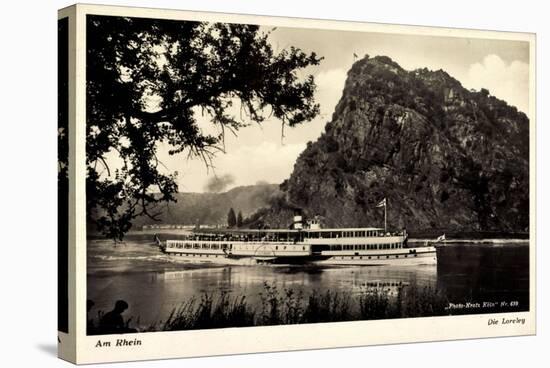 Binnenschiffe Rhein, Dampfer Ostmark, Loreley-null-Stretched Canvas