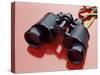 Binoculars with Reflection-null-Stretched Canvas