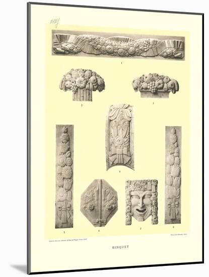 Binquet Bas Reliefs-null-Mounted Art Print