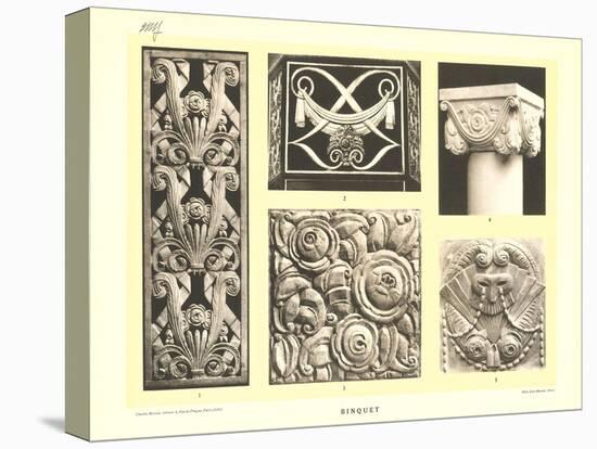 Binquet Bas Reliefs-null-Stretched Canvas