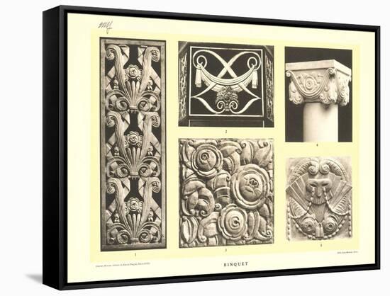 Binquet Bas Reliefs-null-Framed Stretched Canvas