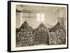 Bins of Doughnuts for the Salvation Army at the Hotel Commodore, 1919-Byron Company-Framed Stretched Canvas