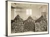 Bins of Doughnuts for the Salvation Army at the Hotel Commodore, 1919-Byron Company-Stretched Canvas