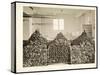 Bins of Doughnuts for the Salvation Army at the Hotel Commodore, 1919-Byron Company-Stretched Canvas