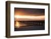 Binzer Seebrücke at sunrise-Mandy Stegen-Framed Photographic Print