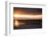 Binzer Seebrücke at sunrise-Mandy Stegen-Framed Photographic Print