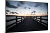 Binzer Seebrücke at sunrise-Mandy Stegen-Mounted Photographic Print