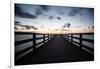 Binzer Seebrücke at sunrise-Mandy Stegen-Framed Photographic Print