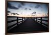 Binzer Seebrücke at sunrise-Mandy Stegen-Framed Photographic Print