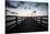 Binzer Seebrücke at sunrise-Mandy Stegen-Stretched Canvas