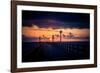 Binzer Seebrücke at sunrise-Mandy Stegen-Framed Photographic Print