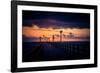 Binzer Seebrücke at sunrise-Mandy Stegen-Framed Photographic Print