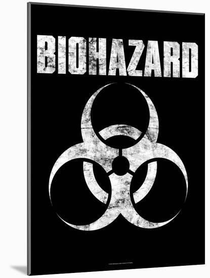 Biohazard Logo-null-Mounted Poster