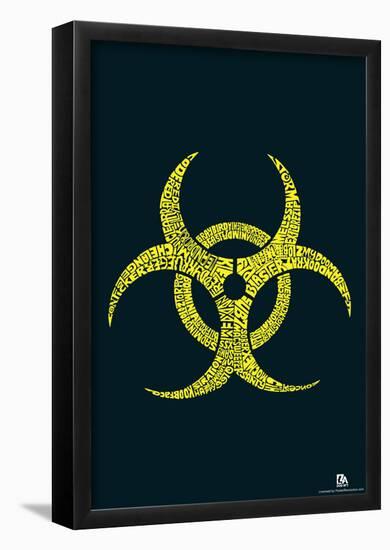 Biohazard Text Poster-null-Framed Poster