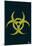 Biohazard Text Poster-null-Mounted Poster