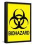 Biohazard Warning Art Poster Print-null-Framed Poster