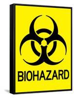 Biohazard Warning Art Poster Print-null-Framed Stretched Canvas