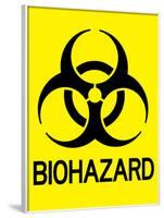 Biohazard Warning Art Poster Print-null-Framed Poster