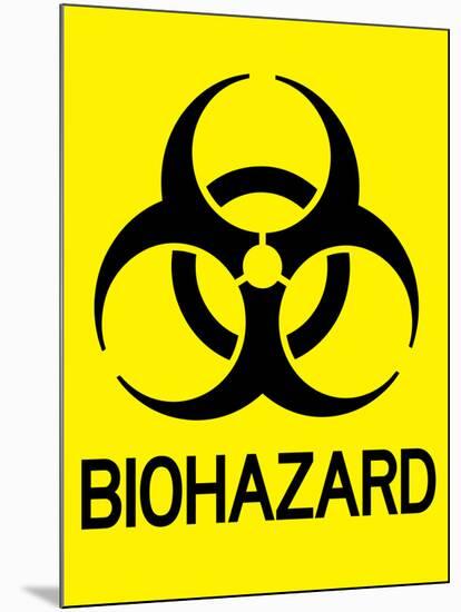 Biohazard Warning Art Poster Print-null-Mounted Poster