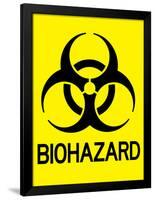 Biohazard Warning Art Poster Print-null-Framed Poster