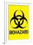 Biohazard Warning-null-Framed Art Print